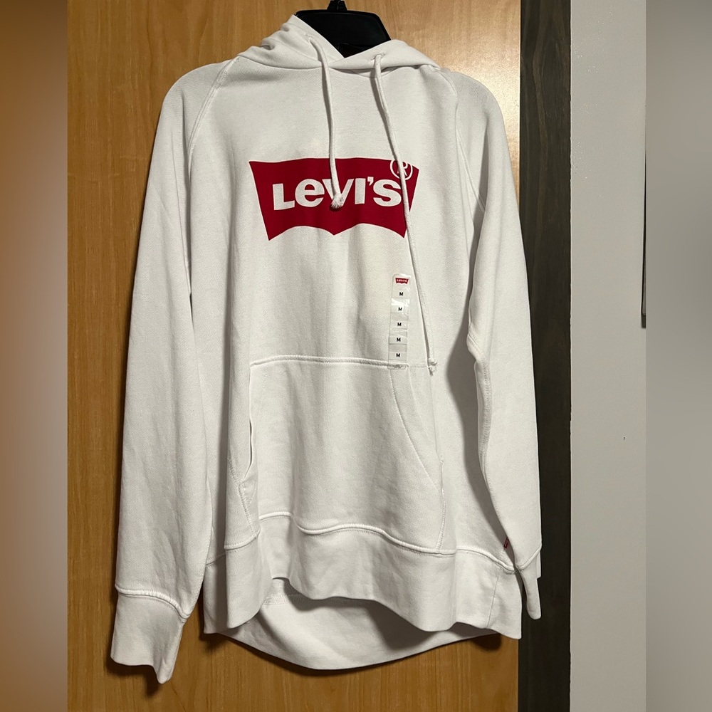 Levi's Red and White Hoodie Lightweight